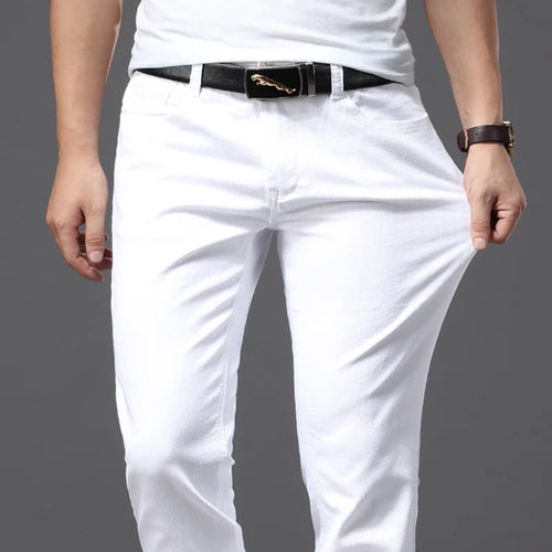 Obsidian Phoenix Men's White Jeans