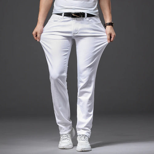 Obsidian Phoenix Men's White Jeans
