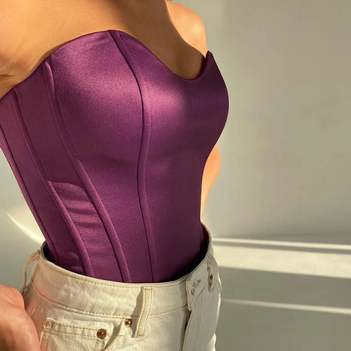 Obsidian Phoenix Women's Luxury Strapless Tube Top