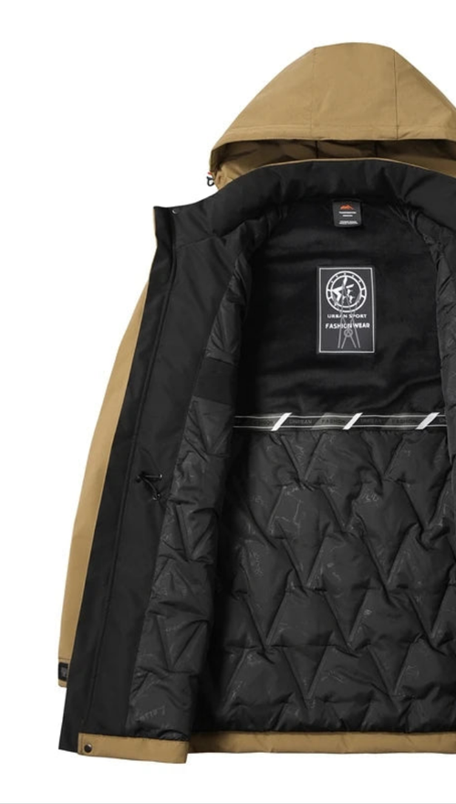 Obsidian Phoenix Luxury Waterproof Cotton-Padded Winter Jacket