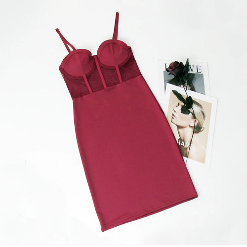 Obsidian Phoenix Women's Luxury Mesh See-Through Party Dress