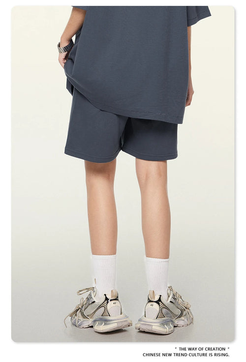 Obsidian Phoenix Unisex Luxury Quick-Dry Shorts - 280gsm Loose-Fit Breathable Solid Shorts