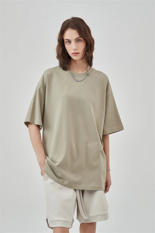 Obsidian Phoenix Unisex Luxury Cotton T-Shirt - 275gsm High Street Oversized No-Shrink Solid Tee
