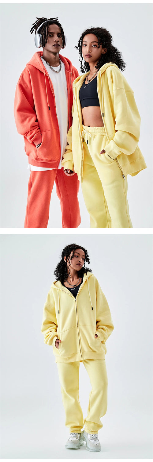 Obsidian Phoenix Luxury 350gsm Fleece Sweatpants - Unisex Casual Loose-Fit Warm Joggers in 18 Colors