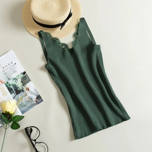 Celestial Comfort Sleeveless Knitted Tank Top - Celestial Comfort Clothing