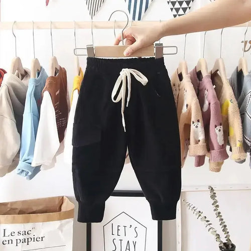 Celestial Comfort New Cotton Enfant Garcon Cargo Pants - Celestial Comfort Clothing