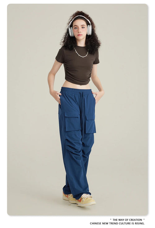 Obsidian Phoenix Women's Luxury Skinny T-Shirt - 220gsm Y2K Pleated Waist Short-Sleeve Tee