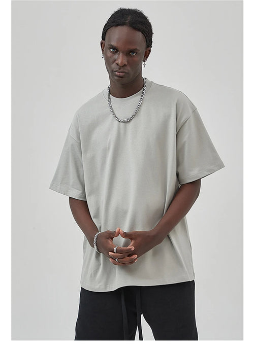 Obsidian Phoenix Unisex Luxury Cotton T-Shirt - 275gsm High Street Oversized No-Shrink Solid Tee