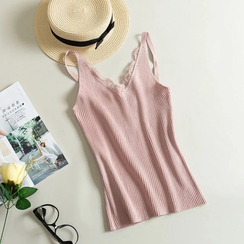 Celestial Comfort Sleeveless Knitted Tank Top - Celestial Comfort Clothing