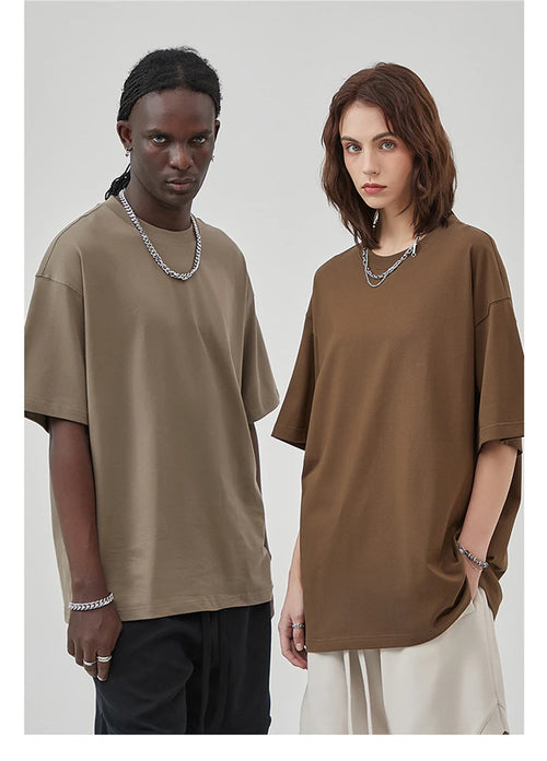 Obsidian Phoenix Unisex Luxury Cotton T-Shirt - 275gsm High Street Oversized No-Shrink Solid Tee