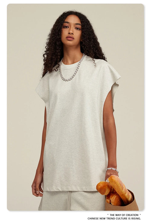 Obsidian Phoenix Unisex Luxury Heavyweight Cotton Tank Top - 305gsm High Street Sleeveless Tee