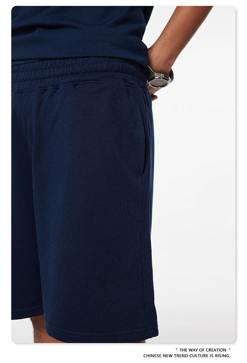 Obsidian Phoenix Unisex Luxury Quick-Dry Shorts - 280gsm Loose-Fit Breathable Solid Shorts