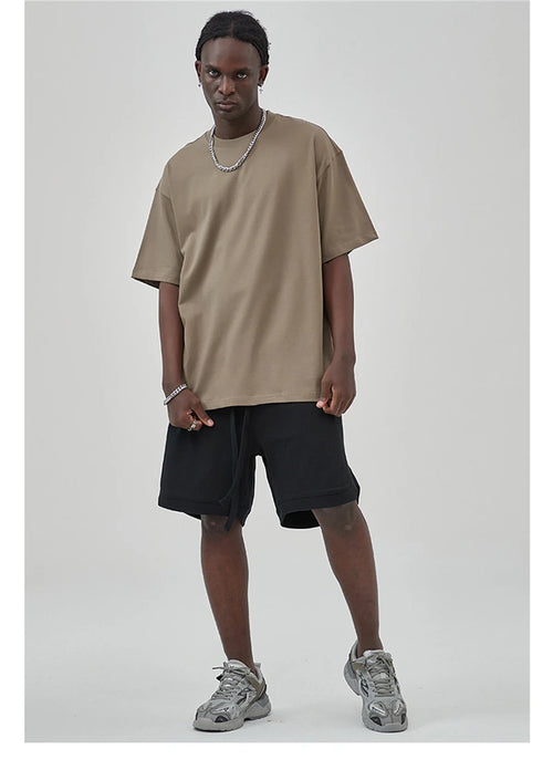 Obsidian Phoenix Unisex Luxury Cotton T-Shirt - 275gsm High Street Oversized No-Shrink Solid Tee