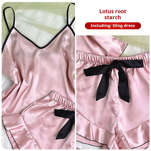 Obsidian Phoenix Women's Luxury Satin Pajama Set