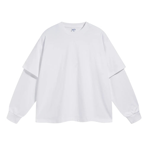 Obsidian Phoenix Unisex Luxury 2-Piece T-Shirt - 305gsm 100% Cotton Solid Full-Sleeve O-Neck Tee