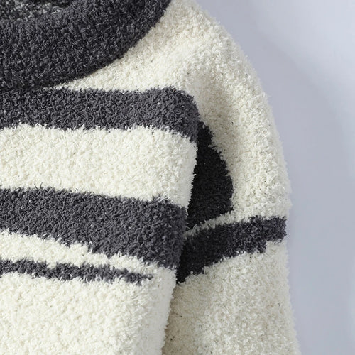 Obsidian Phoenix Luxury Knit Sweater - High-End Thick Warm Men’s Fashion Style Korean Harajuku Jumper