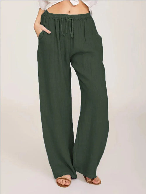 Obsidian Phoenix Women's Luxury Cotton-Linen Pants
