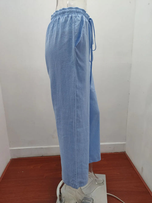 Obsidian Phoenix Women's Luxury Cotton-Linen Pants