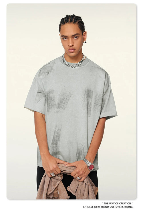 Obsidian Phoenix Unisex Luxury Paint Washed T-Shirt - 310gsm Vintage High Street Cotton Tee