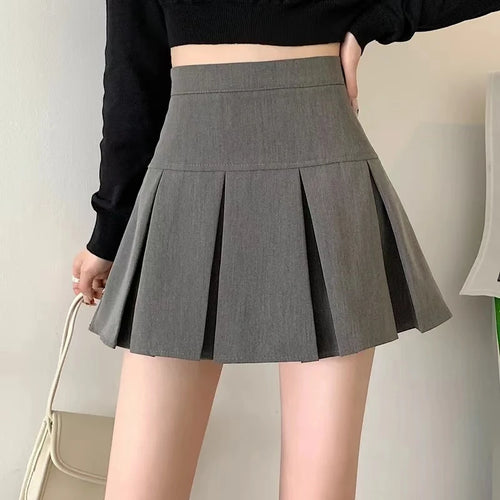 Celestial Comfort Vintage Gray Pleated Mini Skirt - Celestial Comfort Clothing