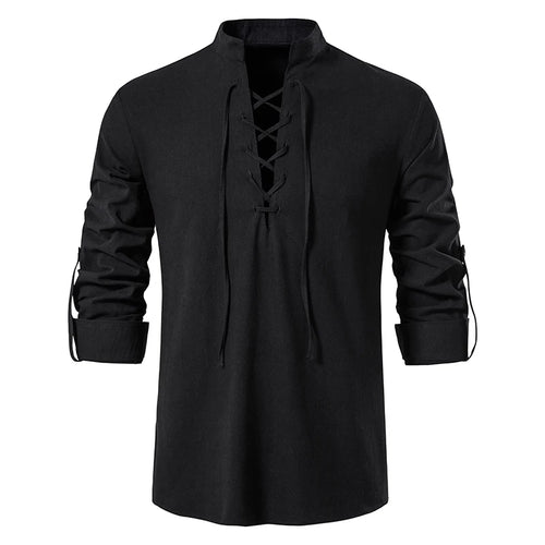 Celestial Comfort New Cotton Linen Long Sleeve Shirt - Celestial Comfort Clothing