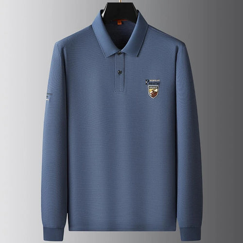 Obsidian Phoenix Luxury England Style Polo Shirt - High-End Loose-Fit Men’s Shirt in Sizes Up to 8XL