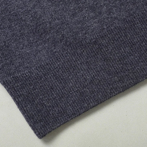 Obsidian Phoenix Luxury 100% Wool V-Neck Sweater - High-End Soft Warm Long Sleeve Pullover for Men in Sizes Up to 8XL