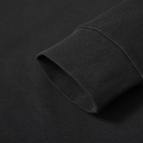 Obsidian Phoenix Luxury Embroidered Polo Shirt - High-End Long Sleeve Men’s Fashion Shirt in Sizes Up to 8XL