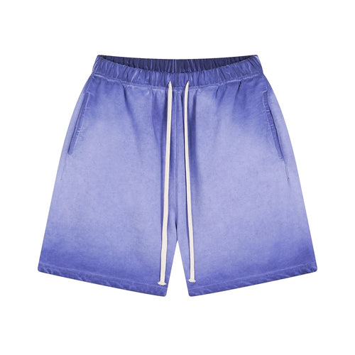 Obsidian Phoenix Unisex Luxury Batik Washed Shorts - 430gsm Heavyweight Loose-Fit 100% Cotton Pants