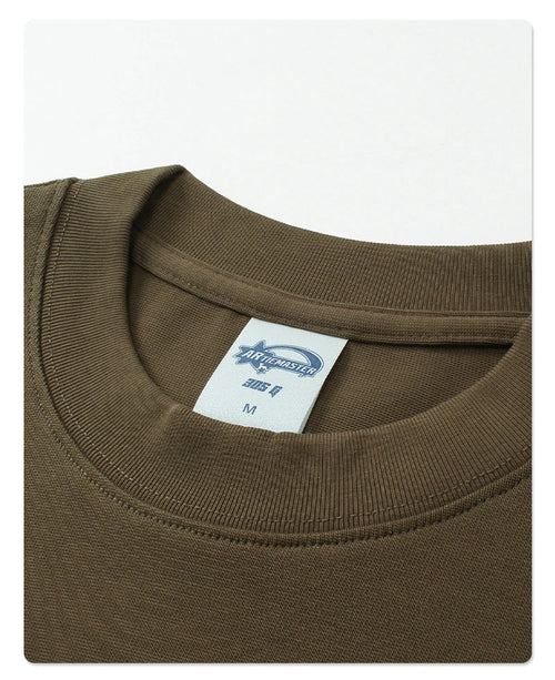 Obsidian Phoenix Unisex Luxury 2-Piece T-Shirt - 305gsm 100% Cotton Solid Full-Sleeve O-Neck Tee