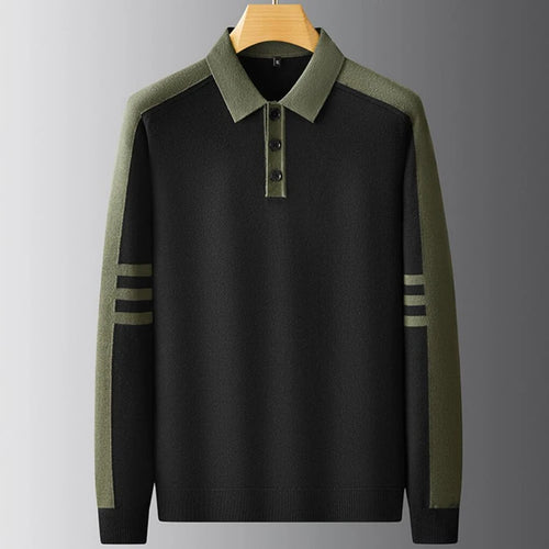 Obsidian Phoenix Luxury Wool Lapel Sweater