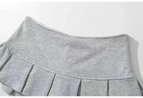 Celestial Comfort Low-Waist Pleated Mini Skirt - Celestial Comfort Clothing