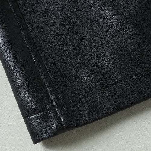 Obsidian Phoenix Luxury Business Casual Leather Blazer - High-End Loose-Fit Men’s Jacket in Sizes Up to 8XL