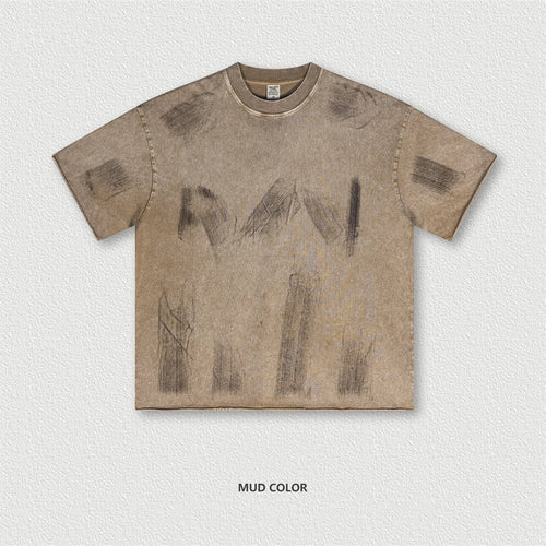 Obsidian Phoenix Unisex Luxury Paint Washed T-Shirt - 310gsm Vintage High Street Cotton Tee