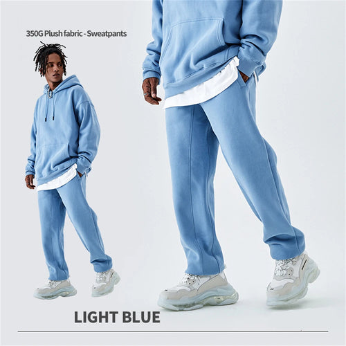 Obsidian Phoenix Luxury 350gsm Fleece Sweatpants - Unisex Casual Loose-Fit Warm Joggers in 18 Colors