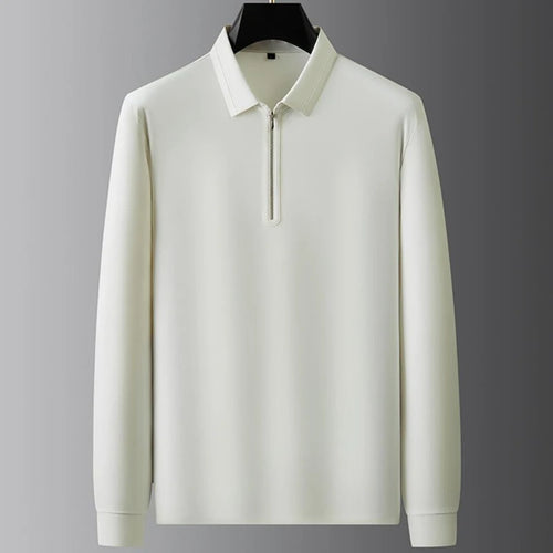 Obsidian Phoenix Luxury Zipper Polo Shirt