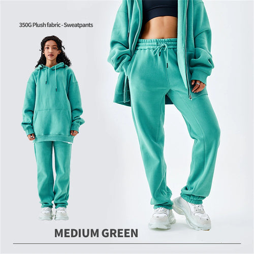 Obsidian Phoenix Luxury 350gsm Fleece Sweatpants - Unisex Casual Loose-Fit Warm Joggers in 18 Colors