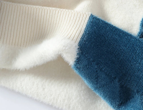 Obsidian Phoenix Luxury Mink Cashmere Sweater - Top-Grade Thick Fleece Warm Men’s Pullover Christmas Jumper