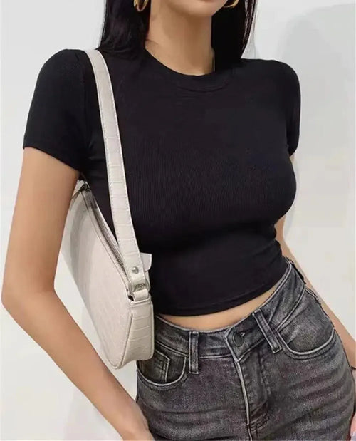 Obsidian Phoenix Women's Luxury Slim Fit Crop Top