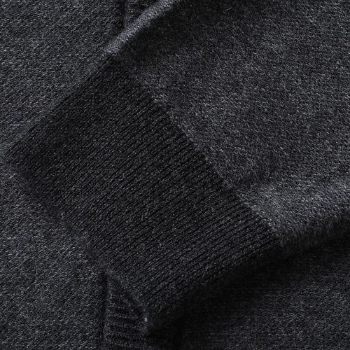 Obsidian Phoenix Luxury 100% Wool Cardigan - High-End Soft Warm Sweatercoat for Men in Sizes Up to 8XL