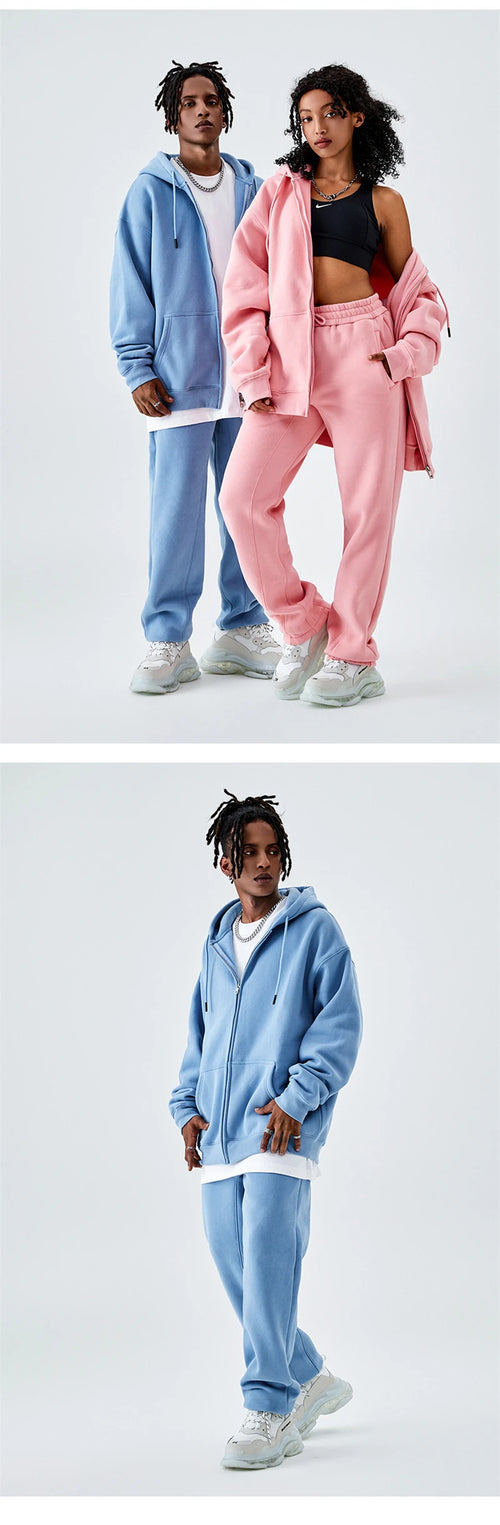 Obsidian Phoenix Luxury 350gsm Fleece Sweatpants - Unisex Casual Loose-Fit Warm Joggers in 18 Colors