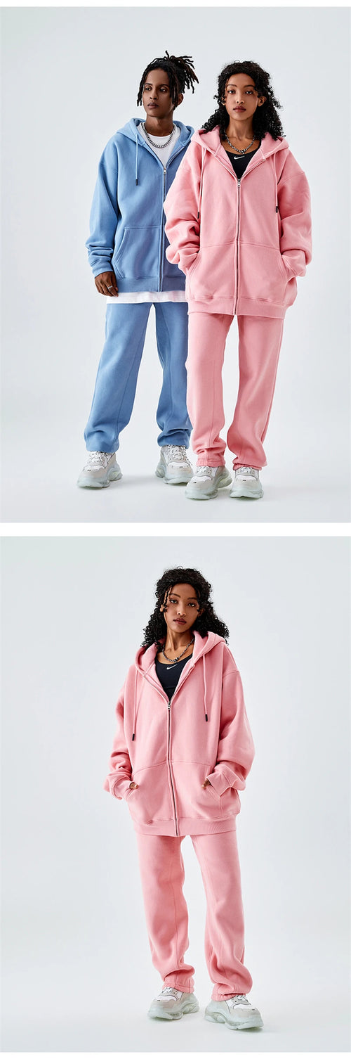 Obsidian Phoenix Luxury 350gsm Fleece Sweatpants - Unisex Casual Loose-Fit Warm Joggers in 18 Colors