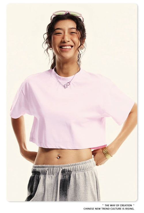 Obsidian Phoenix Luxury Women's Washed Crop T-Shirt
