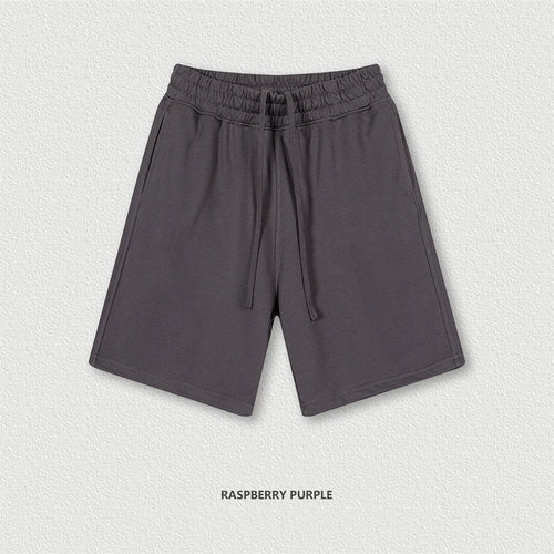 Obsidian Phoenix Unisex Luxury Quick-Dry Shorts - 280gsm Loose-Fit Breathable Solid Shorts