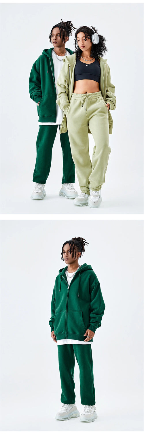 Obsidian Phoenix Luxury 350gsm Fleece Sweatpants - Unisex Casual Loose-Fit Warm Joggers in 18 Colors