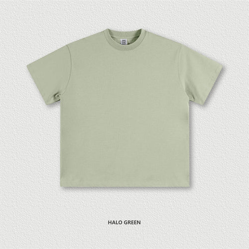 Obsidian Phoenix Unisex Luxury Heavyweight T-Shirt - 345gsm Solid Loose-Fit 100% Cotton Basic Tee