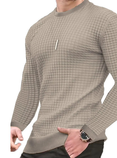 Celestial Comfort Men's Jacquard Sweater - Celestial Comfort Clothing
