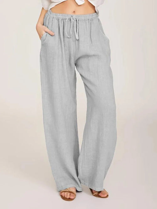 Obsidian Phoenix Women's Luxury Cotton-Linen Pants
