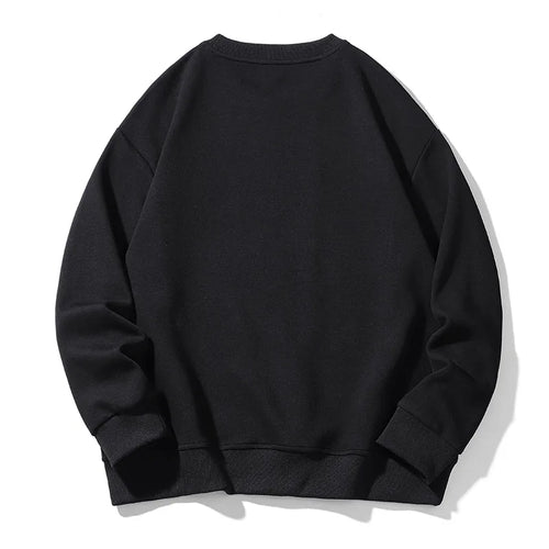 Obsidian Phoenix Luxury Harajuku O-Neck Hoodie - High-Quality Loose-Fit Men’s Pullover Sweatshirt in Sizes Up to 8XL