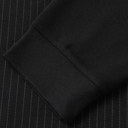 Obsidian Phoenix Luxury Striped Polo Shirt with Pocket - High-End Loose-Fit Business Casual Men’s Shirt in Sizes Up to 8XL